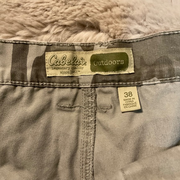 Cabelas‎ Camo Shorts Size 38 Men's Cargo Cotton 5" Inseam Pull On - Picture 3 of 9